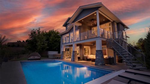 593 Harrogate Lane, Kelowna, BC - Outdoor With In Ground Pool