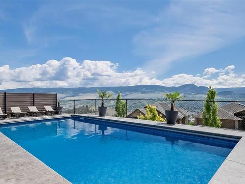 593 Harrogate Lane, Kelowna, BC - Outdoor With In Ground Pool With View