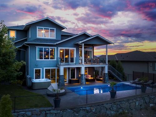 593 Harrogate Lane, Kelowna, BC - Outdoor With In Ground Pool With Deck Patio Veranda