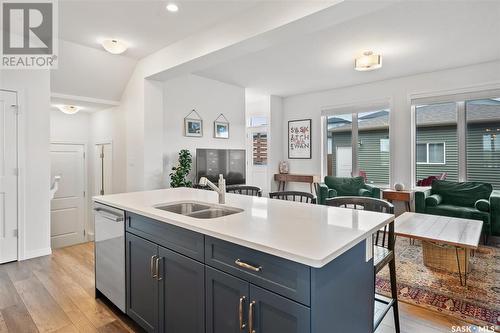 413 Brighton Boulevard, Saskatoon, SK - Indoor Photo Showing Kitchen With Double Sink