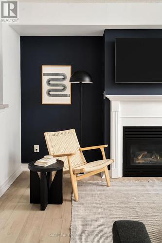 1204 - 5 Everson Drive, Toronto, ON - Indoor Photo Showing Living Room With Fireplace