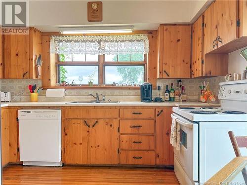 250-251 Mckenna Road, Newburg, NB - Indoor Photo Showing Kitchen With Double Sink