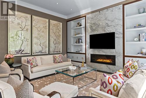 11 Ridgewood Road, Toronto (Forest Hill South), ON - Indoor Photo Showing Living Room With Fireplace