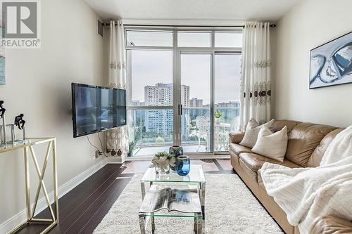 1304 - 80 Absolute Avenue, Mississauga, ON - Indoor Photo Showing Living Room