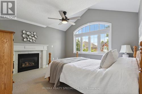 3136 Baron Drive, Mississauga, ON - Indoor Photo Showing Bedroom With Fireplace