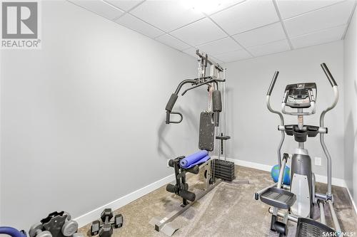 142 3Rd Street, Drinkwater, SK - Indoor Photo Showing Gym Room