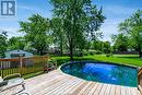 142 Centre Street, Essex, ON  - Outdoor With Above Ground Pool With Deck Patio Veranda With Backyard 