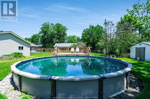 142 Centre Street, Essex, ON - Outdoor With Above Ground Pool With Backyard