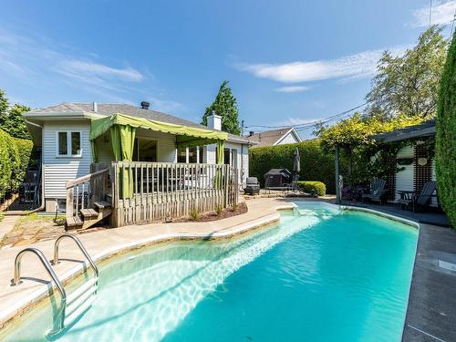 Backyard - 95 Rue Perras, La Prairie, QC - Outdoor With In Ground Pool
