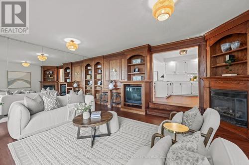 21 Lake Shore Drive, Toronto, ON - Indoor Photo Showing Living Room With Fireplace