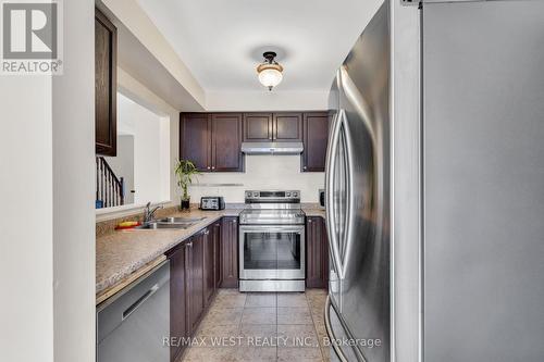 49 Spicebush Terrace, Brampton, ON - Indoor Photo Showing Kitchen With Stainless Steel Kitchen With Double Sink