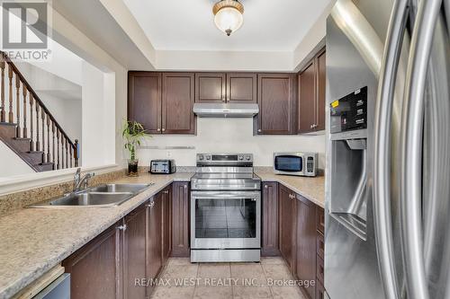 49 Spicebush Terrace, Brampton, ON - Indoor Photo Showing Kitchen With Stainless Steel Kitchen With Double Sink
