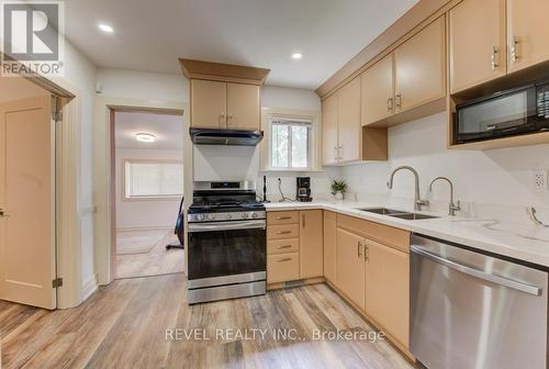 72 Edgemont Street N, Hamilton, ON - Indoor Photo Showing Kitchen With Double Sink