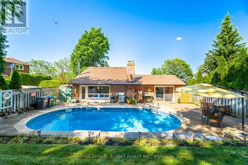 76 Vista Drive, Mississauga, ON - Outdoor With In Ground Pool With Deck Patio Veranda With Backyard