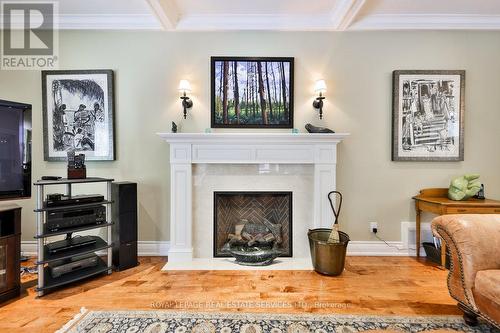 24 Raymar Place, Oakville (Old Oakville), ON - Indoor Photo Showing Living Room With Fireplace