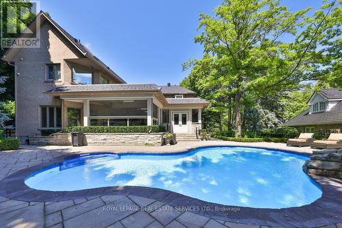 24 Raymar Place, Oakville, ON - Outdoor With In Ground Pool With Backyard