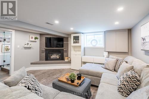 793 Centre Road, Hamilton, ON - Indoor Photo Showing Living Room With Fireplace