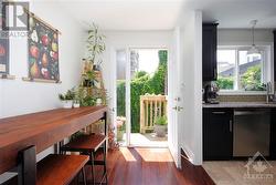 Direct access to the backyard from the kitchen. - 