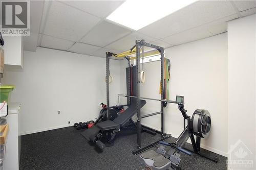 Gym with full height ceiling in basement. - 248 York Street, Ottawa, ON - Indoor Photo Showing Gym Room