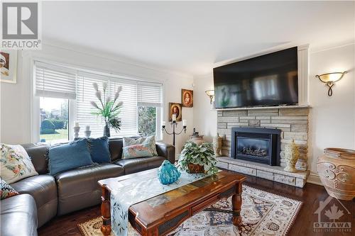 1773 St Barbara Street, Ottawa, ON - Indoor Photo Showing Living Room With Fireplace