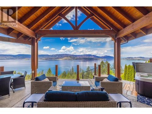 414 Okaview Road, Kelowna, BC - Outdoor With Body Of Water With Deck Patio Veranda With View With Exterior