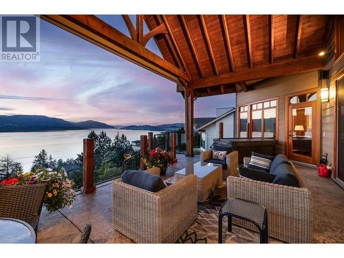 414 Okaview Road, Kelowna, BC - Outdoor With Body Of Water With Deck Patio Veranda With Exterior