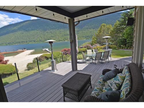 2864 Lower Six Mile Road, Nelson, BC - Outdoor With Body Of Water With Deck Patio Veranda With View