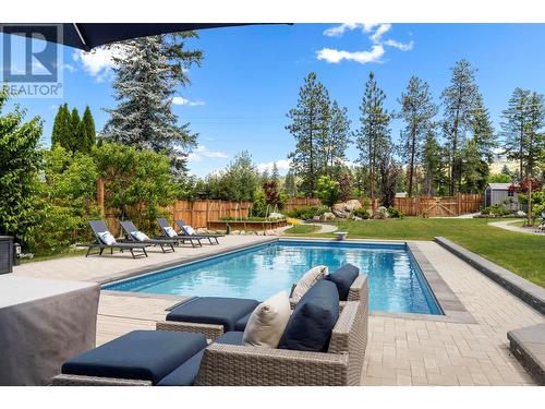 4823 Parkridge Drive, Kelowna, BC - Outdoor With In Ground Pool With Deck Patio Veranda With Backyard