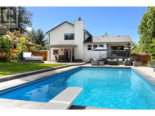 4823 Parkridge Drive, Kelowna, BC - Outdoor With In Ground Pool With Deck Patio Veranda With Backyard