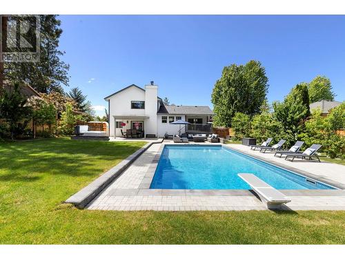 4823 Parkridge Drive, Kelowna, BC - Outdoor With In Ground Pool With Deck Patio Veranda With Backyard