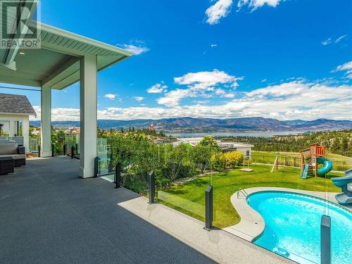 1288 Steele Road, Kelowna, BC - Outdoor With In Ground Pool With View