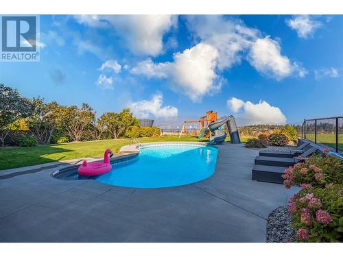 1288 Steele Road, Kelowna, BC - Outdoor With In Ground Pool