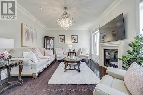 3261 Paul Henderson Drive, Mississauga, ON - Indoor Photo Showing Living Room With Fireplace