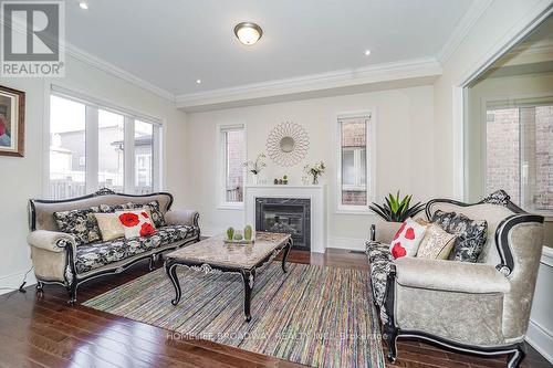 60 Marbrook Street, Richmond Hill, ON - Indoor Photo Showing Living Room With Fireplace