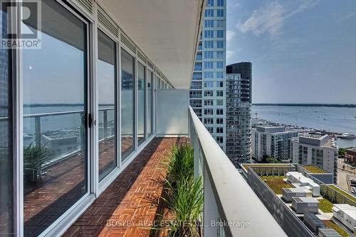 2612 - 19 Bathurst Street, Toronto, ON - Outdoor With Body Of Water With Balcony