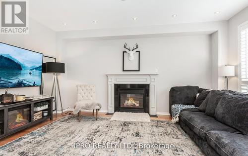 4813 St. Martin Mews, Mississauga, ON - Indoor Photo Showing Living Room With Fireplace