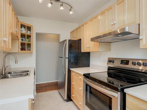 438 Burnside Rd West, Saanich, BC - Indoor Photo Showing Kitchen With Double Sink