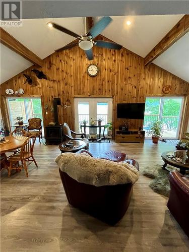 31 Hwy 546, Iron Bridge, ON - Indoor Photo Showing Living Room With Fireplace