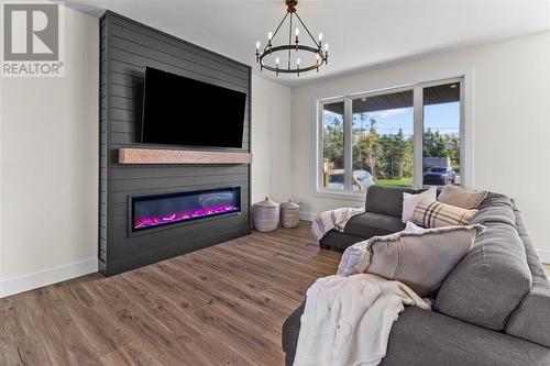 306 Three Island Pond Road, Paradise, NL - Indoor Photo Showing Living Room With Fireplace