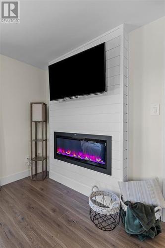 306 Three Island Pond Road, Paradise, NL - Indoor Photo Showing Living Room With Fireplace