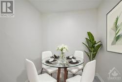 Breakfast nook with virtual staging - 