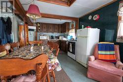 Kitchen with Propane Stove and Fridge of Cottage/Cabin - 