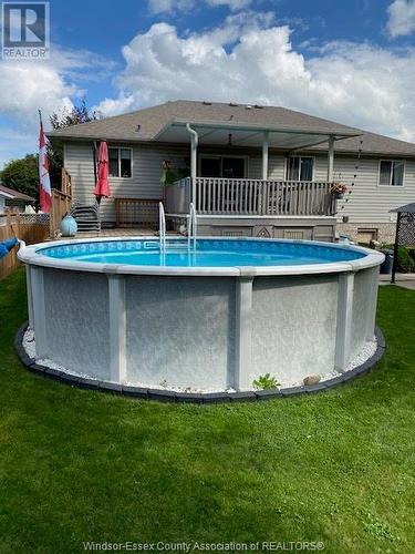 383 Briar Ridge, Amherstburg, ON - Outdoor With Above Ground Pool With Backyard