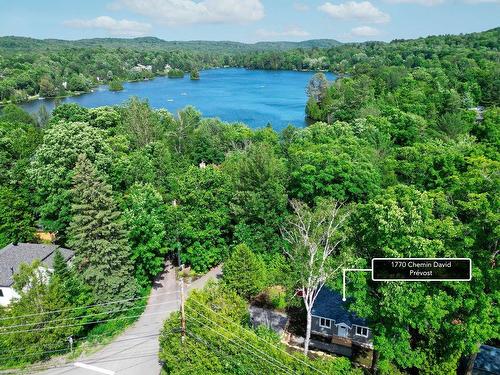 Aerial photo - 1770 Ch. David, Prévost, QC - Outdoor With Body Of Water With View