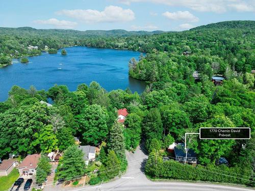 Aerial photo - 1770 Ch. David, Prévost, QC - Outdoor With Body Of Water With View