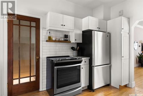 710 College Avenue, Regina, SK - Indoor Photo Showing Kitchen With Stainless Steel Kitchen