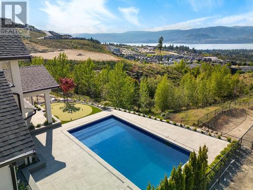 1440 Hill Spring Place, Kelowna, BC - Outdoor With In Ground Pool With View