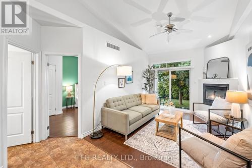 7 Chadwin Drive, Kawartha Lakes, ON - Indoor Photo Showing Living Room With Fireplace