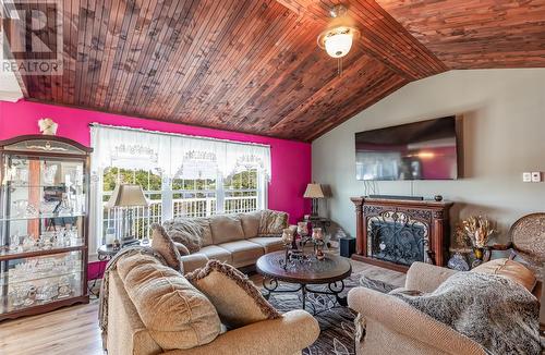 14 Church Road, Pilley'S Island, NL - Indoor Photo Showing Living Room With Fireplace