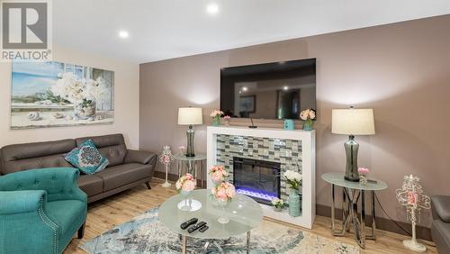 14 Church Road, Pilley'S Island, NL - Indoor Photo Showing Living Room With Fireplace